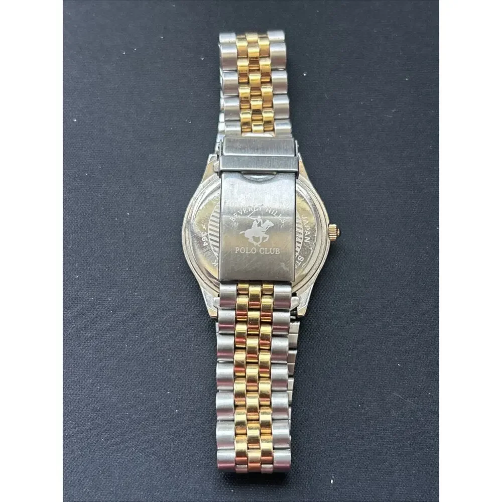 Beverly Hills Polo Club Two Tone Navy Blue Dial Quartz Watch
